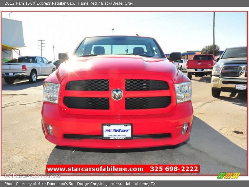 Flame Red / Black/Diesel Gray 2013 Ram 1500 Express Regular Cab