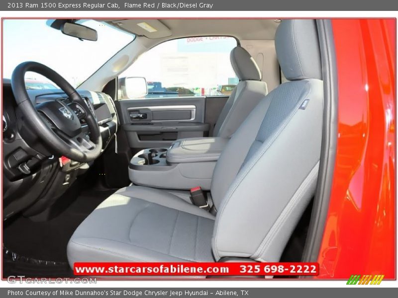 Flame Red / Black/Diesel Gray 2013 Ram 1500 Express Regular Cab