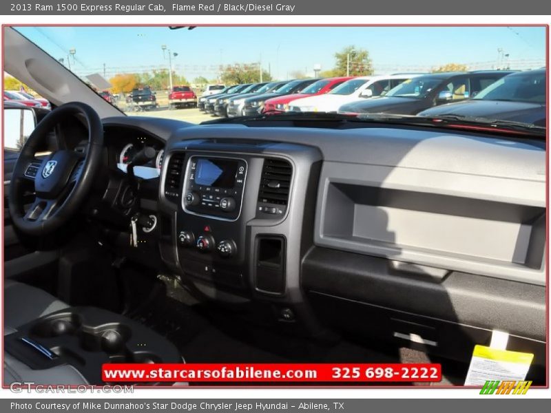 Flame Red / Black/Diesel Gray 2013 Ram 1500 Express Regular Cab