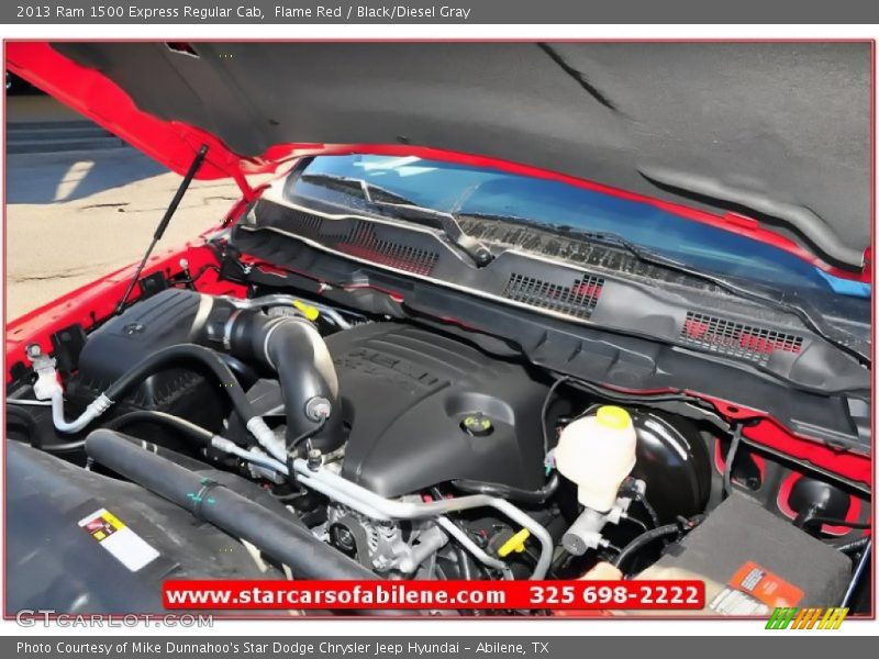 Flame Red / Black/Diesel Gray 2013 Ram 1500 Express Regular Cab