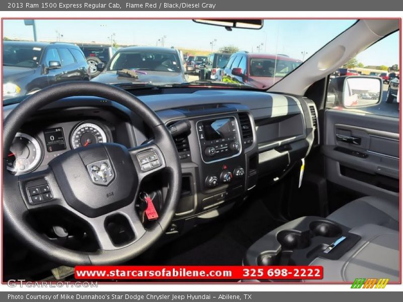 Flame Red / Black/Diesel Gray 2013 Ram 1500 Express Regular Cab