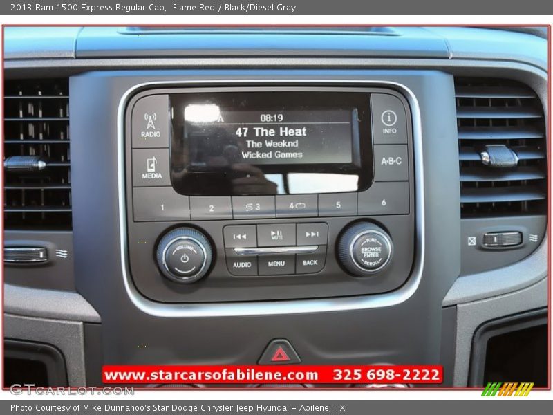 Flame Red / Black/Diesel Gray 2013 Ram 1500 Express Regular Cab