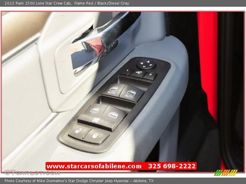 Flame Red / Black/Diesel Gray 2013 Ram 1500 Lone Star Crew Cab