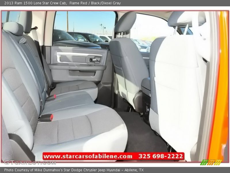 Flame Red / Black/Diesel Gray 2013 Ram 1500 Lone Star Crew Cab