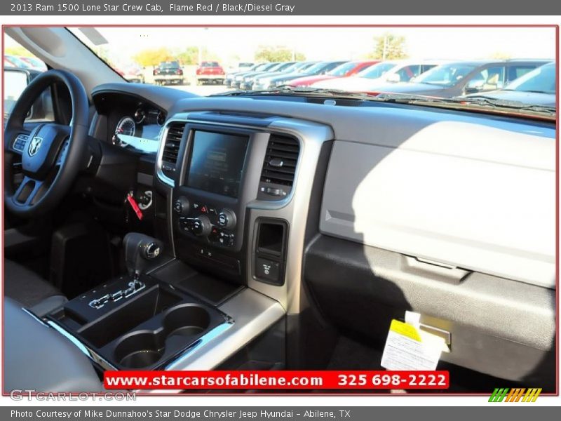 Flame Red / Black/Diesel Gray 2013 Ram 1500 Lone Star Crew Cab