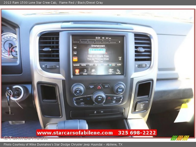 Flame Red / Black/Diesel Gray 2013 Ram 1500 Lone Star Crew Cab
