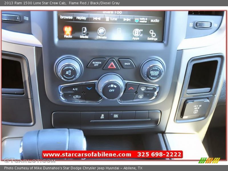 Flame Red / Black/Diesel Gray 2013 Ram 1500 Lone Star Crew Cab