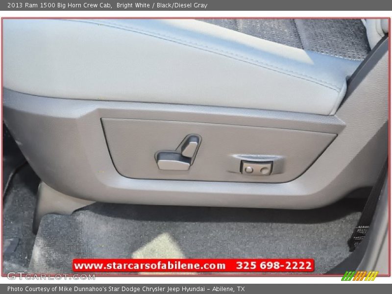 Bright White / Black/Diesel Gray 2013 Ram 1500 Big Horn Crew Cab