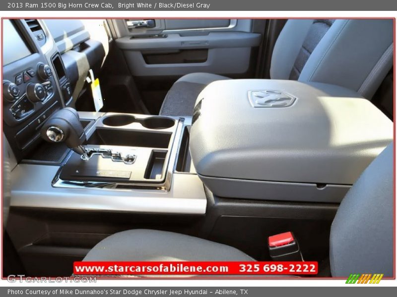 Bright White / Black/Diesel Gray 2013 Ram 1500 Big Horn Crew Cab