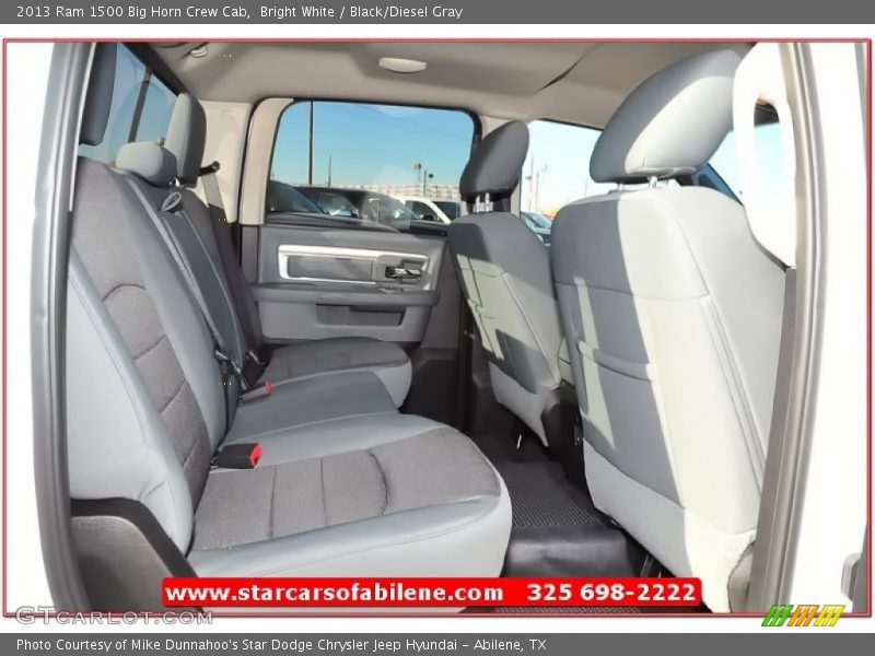 Bright White / Black/Diesel Gray 2013 Ram 1500 Big Horn Crew Cab