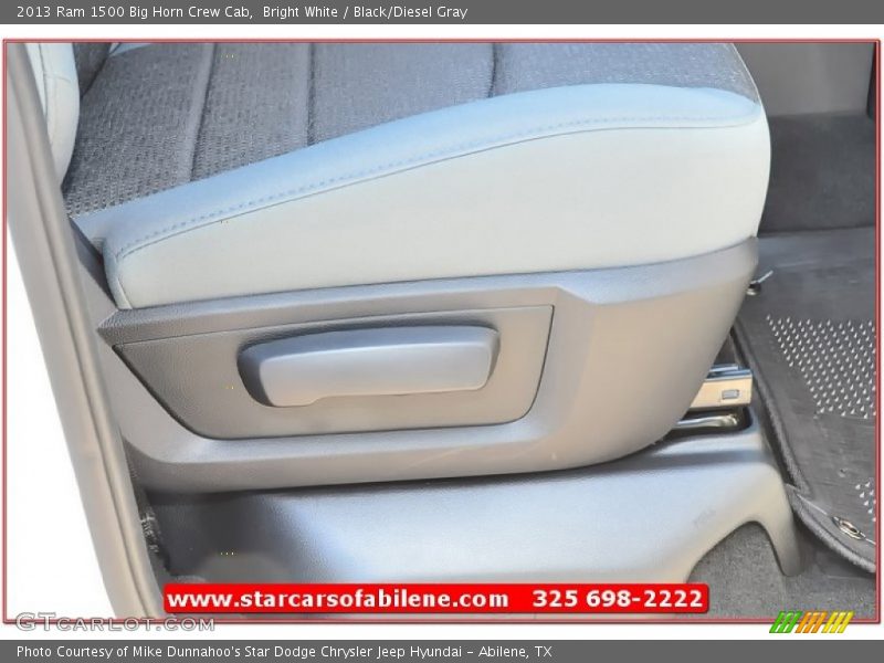 Bright White / Black/Diesel Gray 2013 Ram 1500 Big Horn Crew Cab