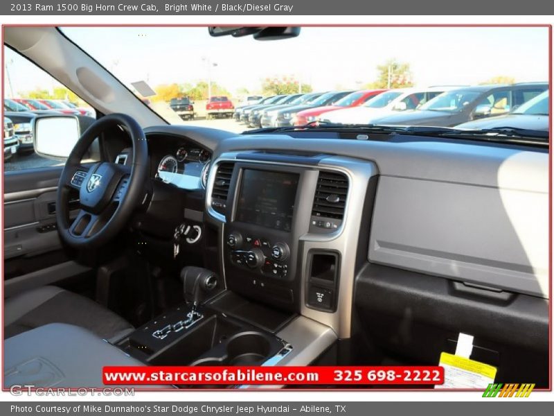 Bright White / Black/Diesel Gray 2013 Ram 1500 Big Horn Crew Cab