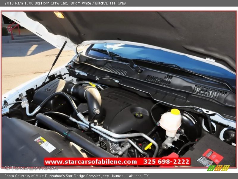 Bright White / Black/Diesel Gray 2013 Ram 1500 Big Horn Crew Cab