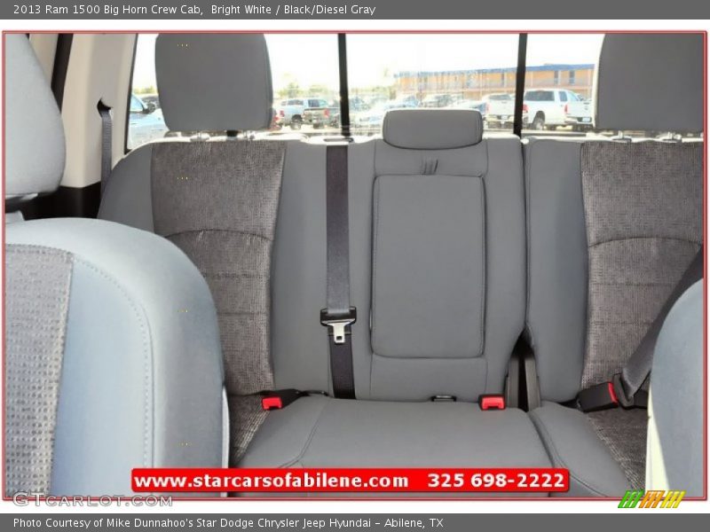Bright White / Black/Diesel Gray 2013 Ram 1500 Big Horn Crew Cab