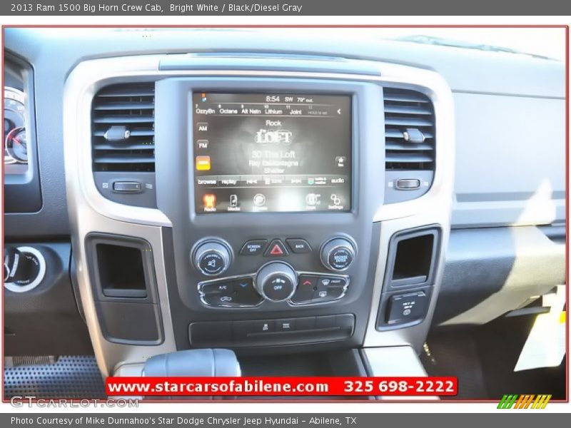 Bright White / Black/Diesel Gray 2013 Ram 1500 Big Horn Crew Cab