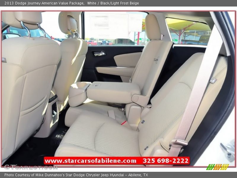 White / Black/Light Frost Beige 2013 Dodge Journey American Value Package