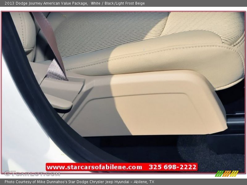 White / Black/Light Frost Beige 2013 Dodge Journey American Value Package