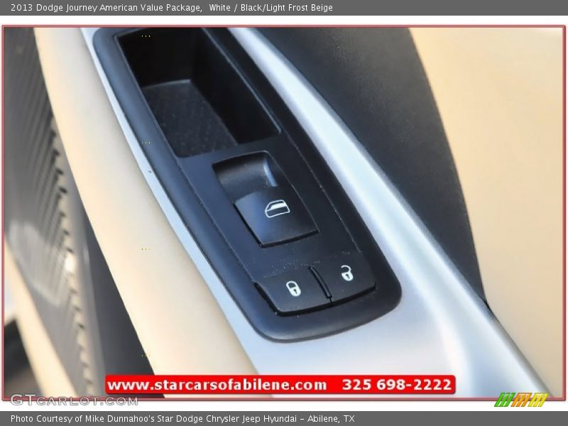White / Black/Light Frost Beige 2013 Dodge Journey American Value Package