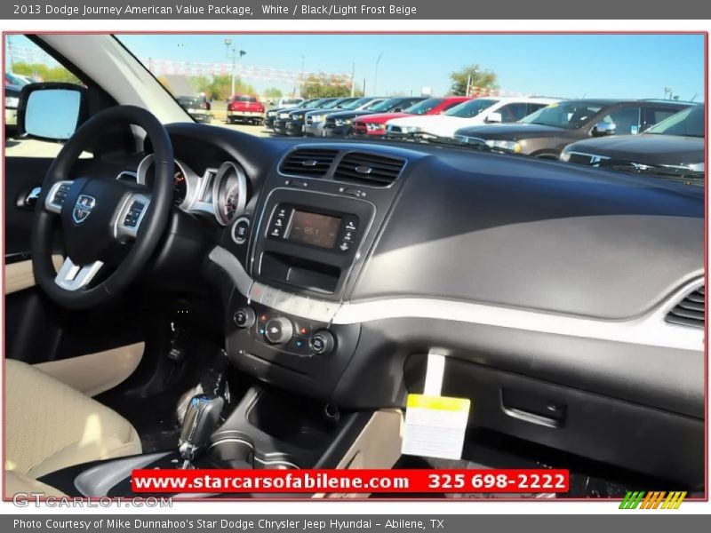 White / Black/Light Frost Beige 2013 Dodge Journey American Value Package