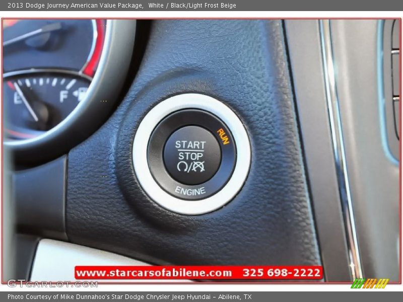 White / Black/Light Frost Beige 2013 Dodge Journey American Value Package
