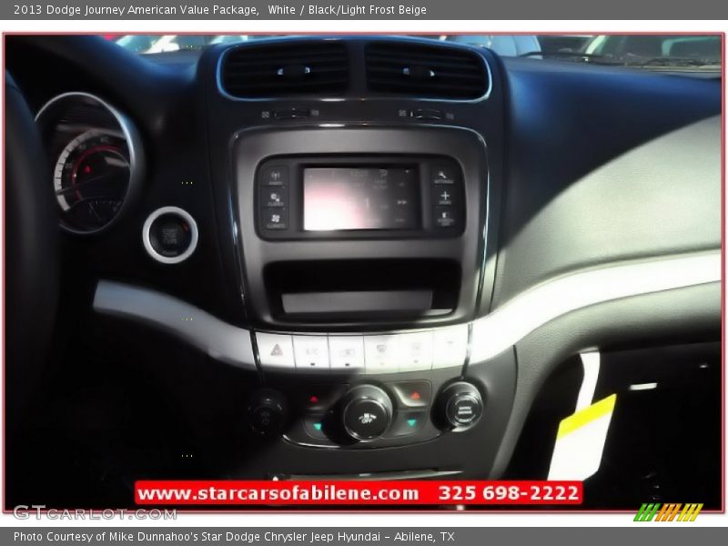 White / Black/Light Frost Beige 2013 Dodge Journey American Value Package