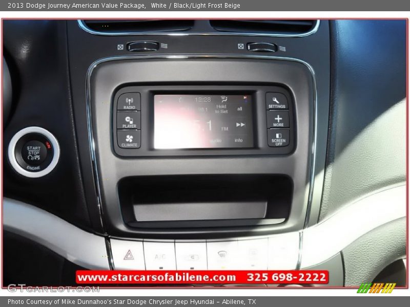 White / Black/Light Frost Beige 2013 Dodge Journey American Value Package