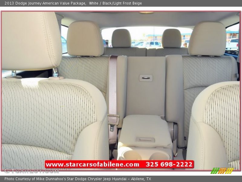 White / Black/Light Frost Beige 2013 Dodge Journey American Value Package