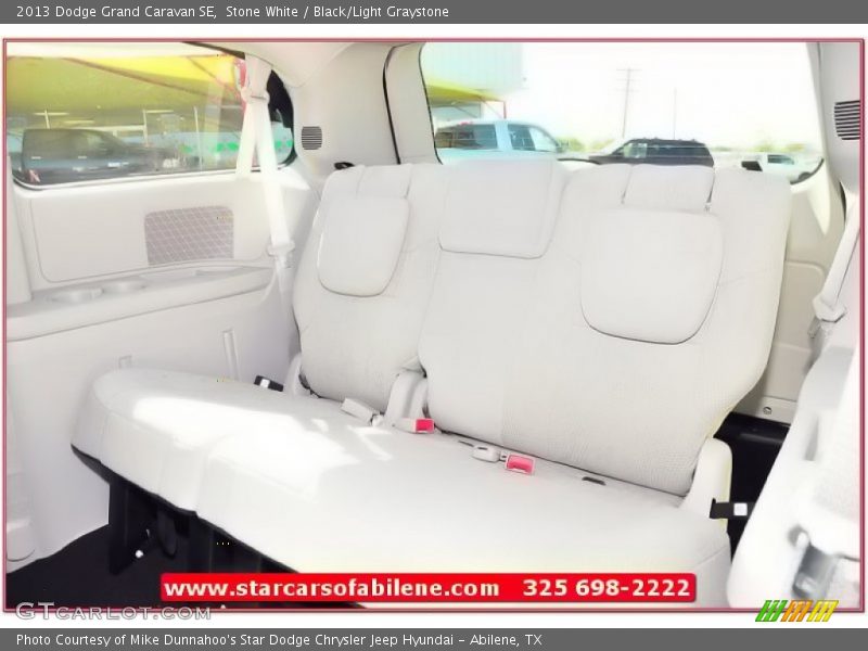 Stone White / Black/Light Graystone 2013 Dodge Grand Caravan SE