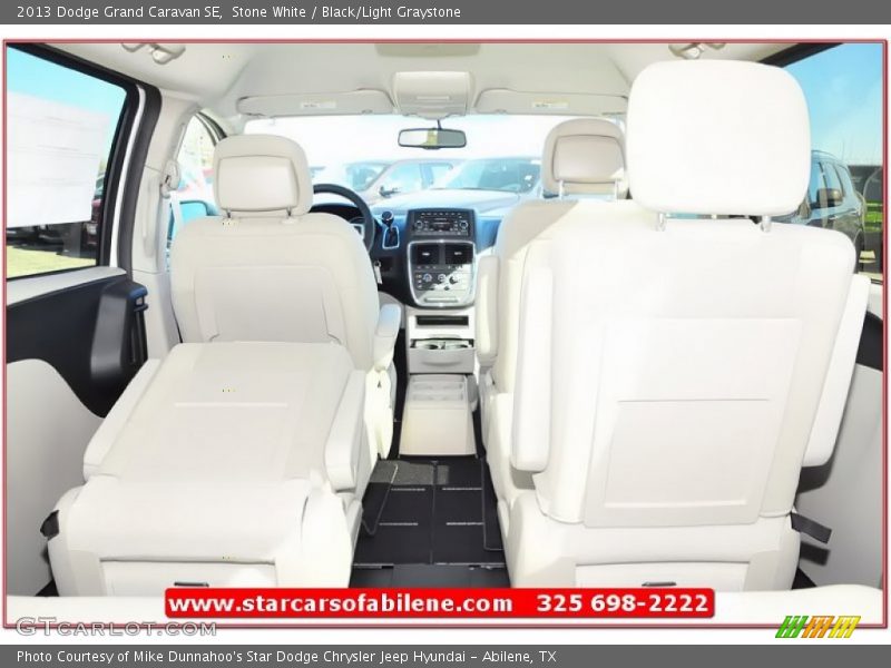 Stone White / Black/Light Graystone 2013 Dodge Grand Caravan SE