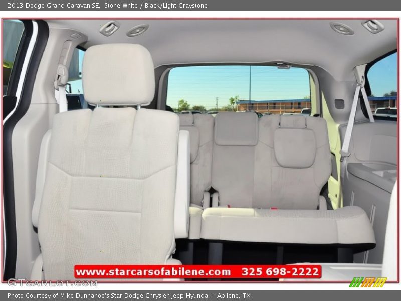 Stone White / Black/Light Graystone 2013 Dodge Grand Caravan SE