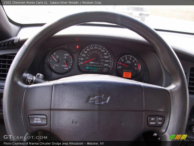 Galaxy Silver Metallic / Medium Gray 2002 Chevrolet Monte Carlo LS