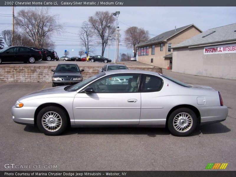 Galaxy Silver Metallic / Medium Gray 2002 Chevrolet Monte Carlo LS