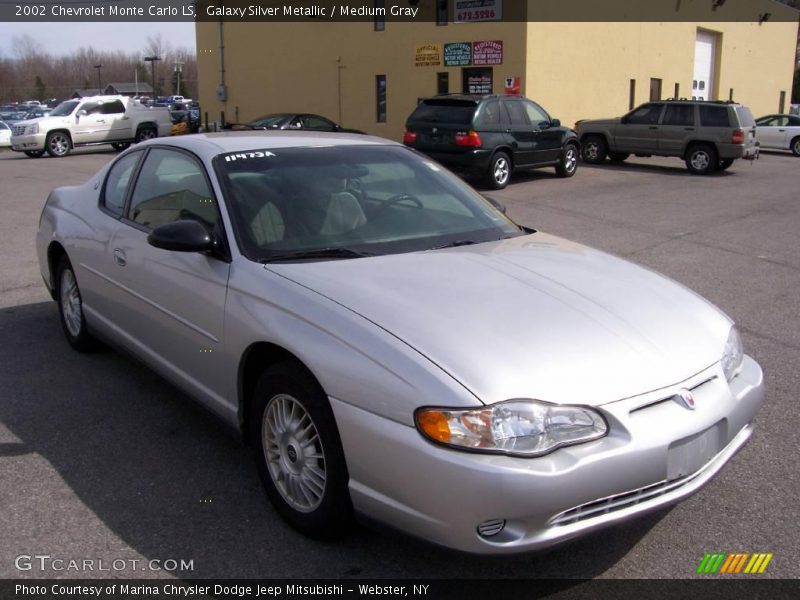 Galaxy Silver Metallic / Medium Gray 2002 Chevrolet Monte Carlo LS
