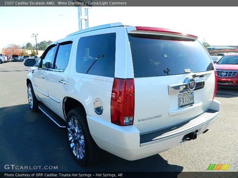 White Diamond / Cocoa/Light Cashmere 2007 Cadillac Escalade AWD