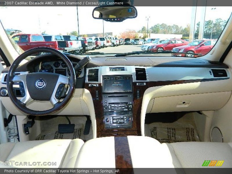 White Diamond / Cocoa/Light Cashmere 2007 Cadillac Escalade AWD