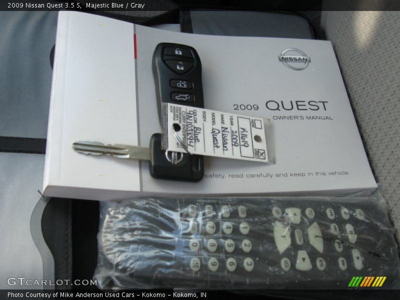 Majestic Blue / Gray 2009 Nissan Quest 3.5 S