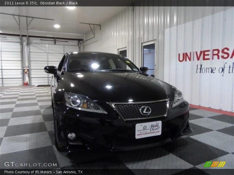 Obsidian Black / Black 2011 Lexus IS 350