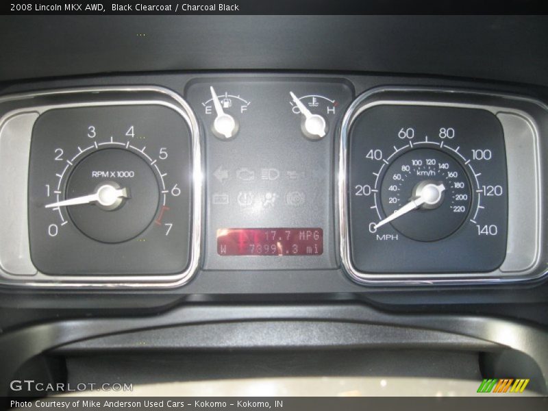 Black Clearcoat / Charcoal Black 2008 Lincoln MKX AWD