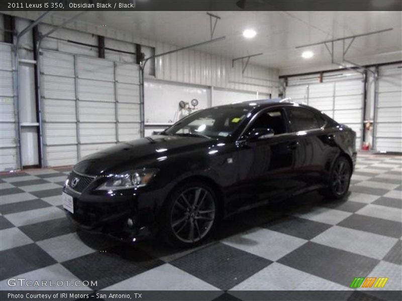 Obsidian Black / Black 2011 Lexus IS 350