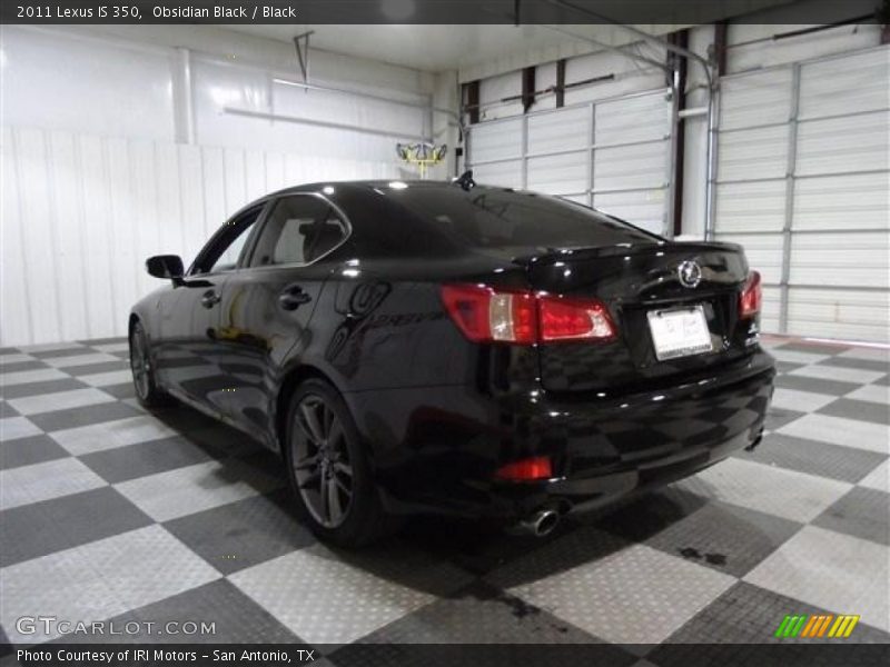 Obsidian Black / Black 2011 Lexus IS 350