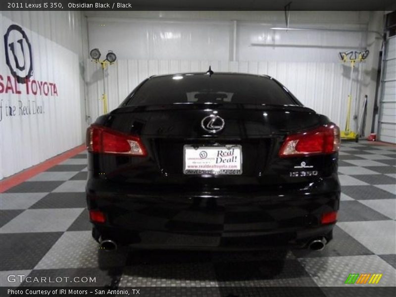 Obsidian Black / Black 2011 Lexus IS 350