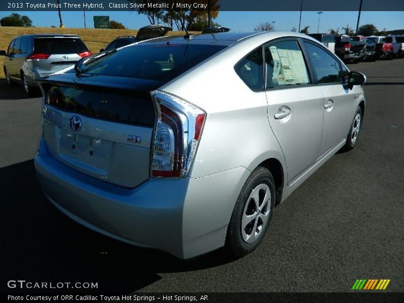 Classic Silver Metallic / Misty Gray 2013 Toyota Prius Three Hybrid