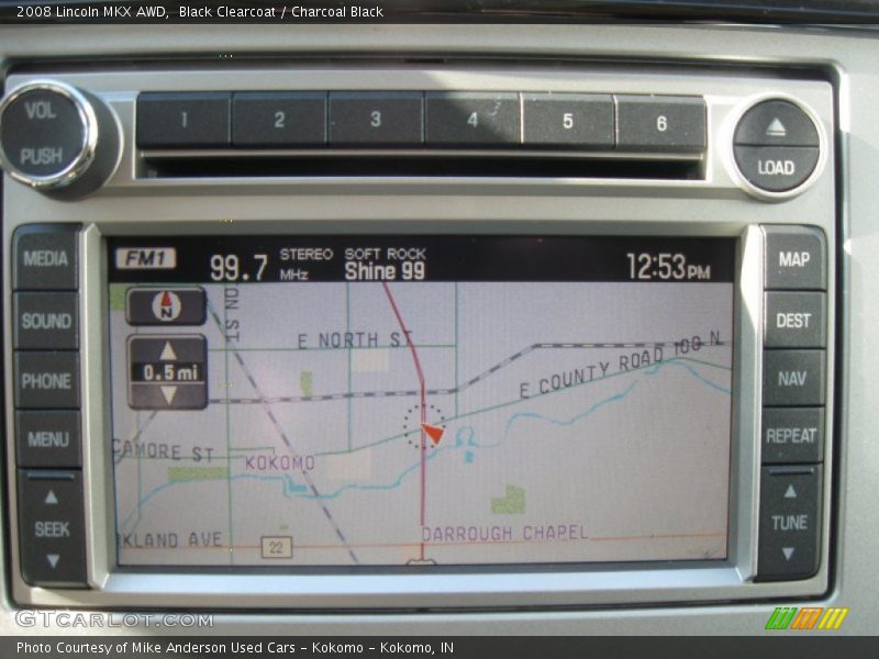 Navigation of 2008 MKX AWD