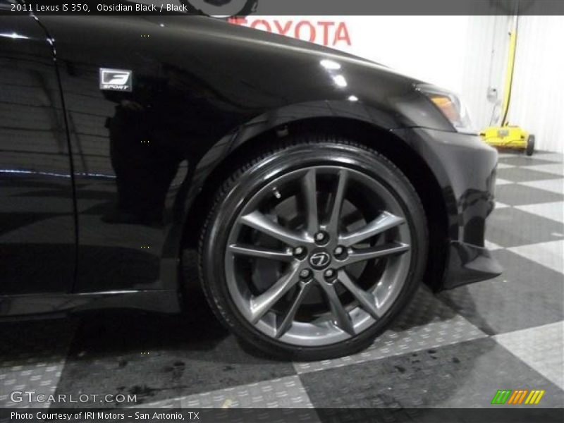 Obsidian Black / Black 2011 Lexus IS 350