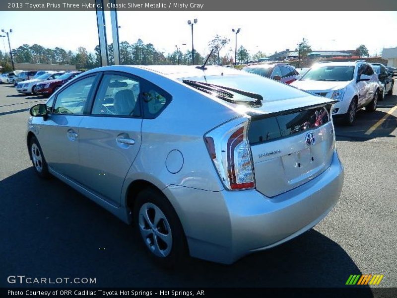 Classic Silver Metallic / Misty Gray 2013 Toyota Prius Three Hybrid