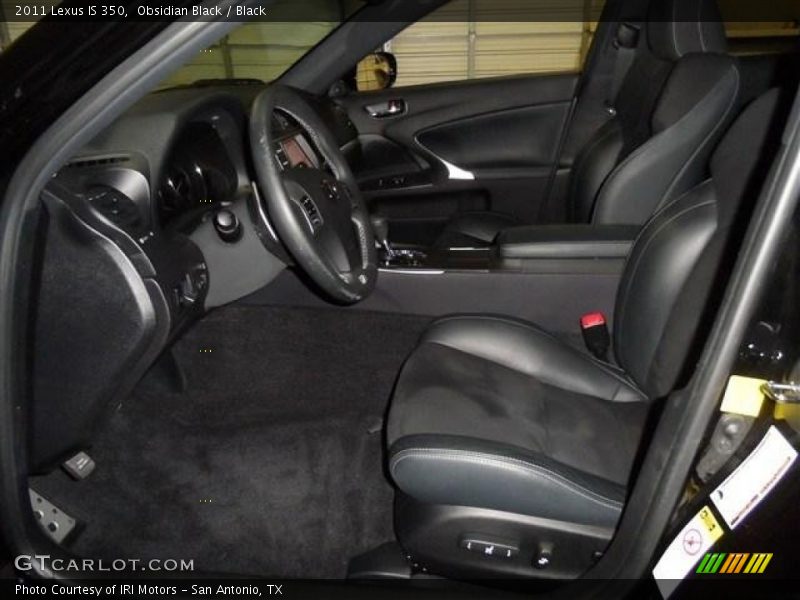 Obsidian Black / Black 2011 Lexus IS 350