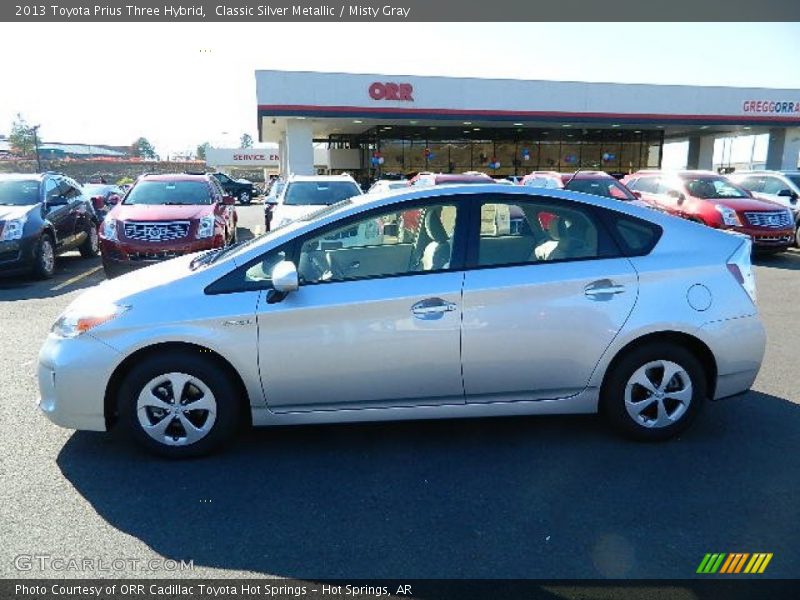 Classic Silver Metallic / Misty Gray 2013 Toyota Prius Three Hybrid