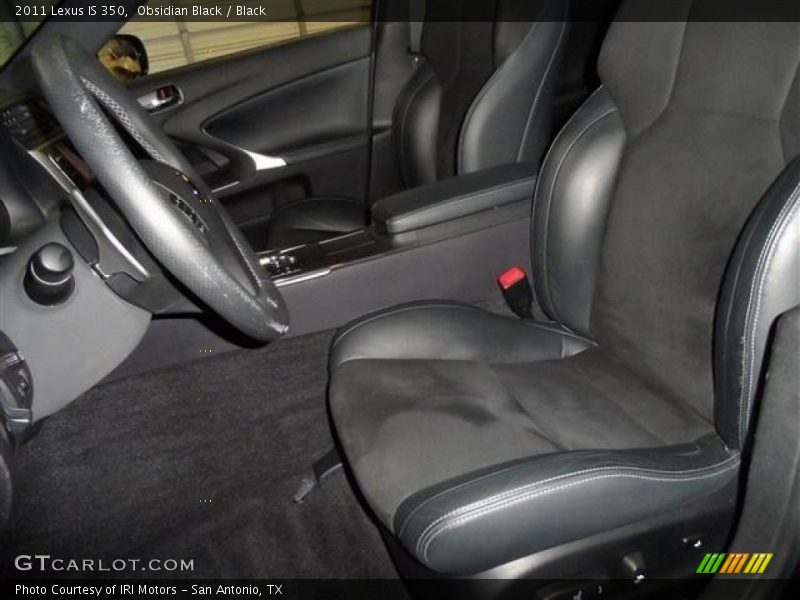 Obsidian Black / Black 2011 Lexus IS 350