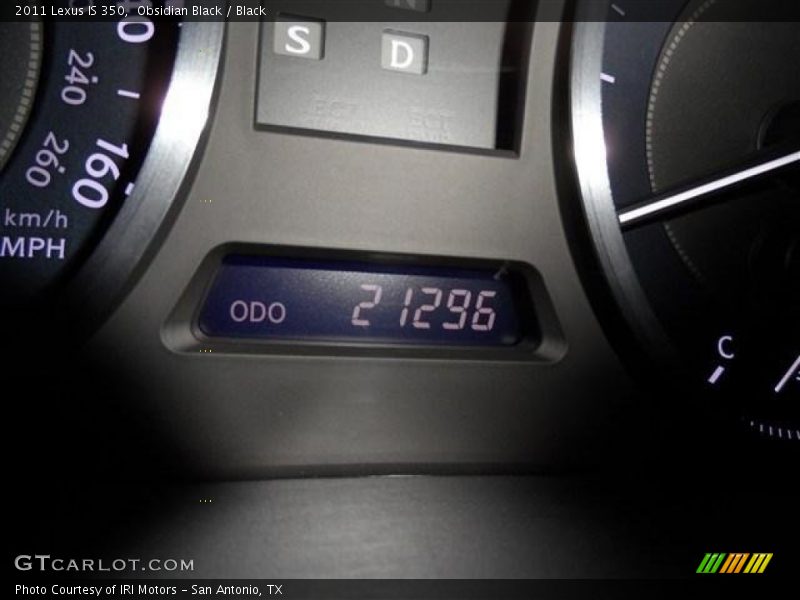 Obsidian Black / Black 2011 Lexus IS 350