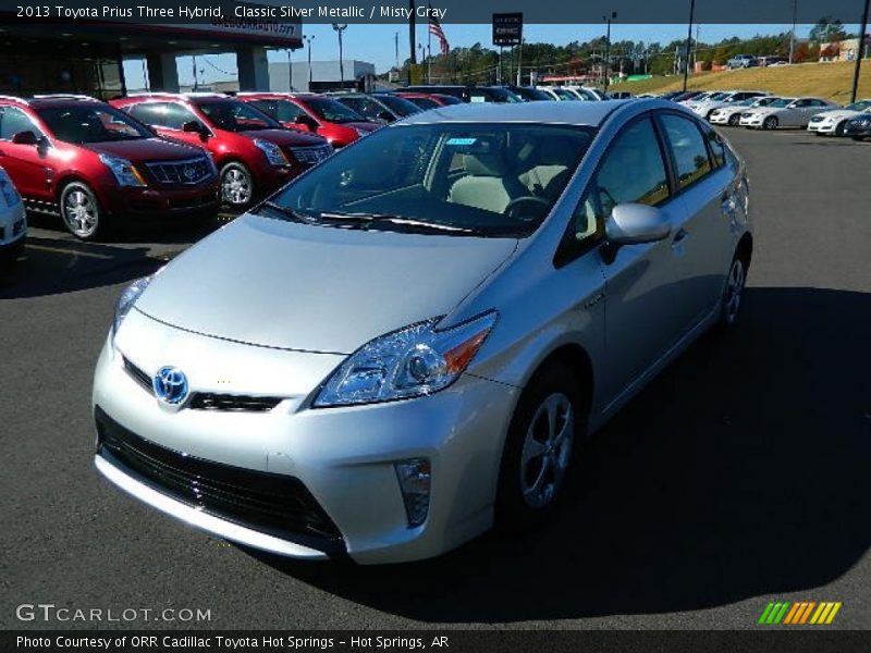 Classic Silver Metallic / Misty Gray 2013 Toyota Prius Three Hybrid